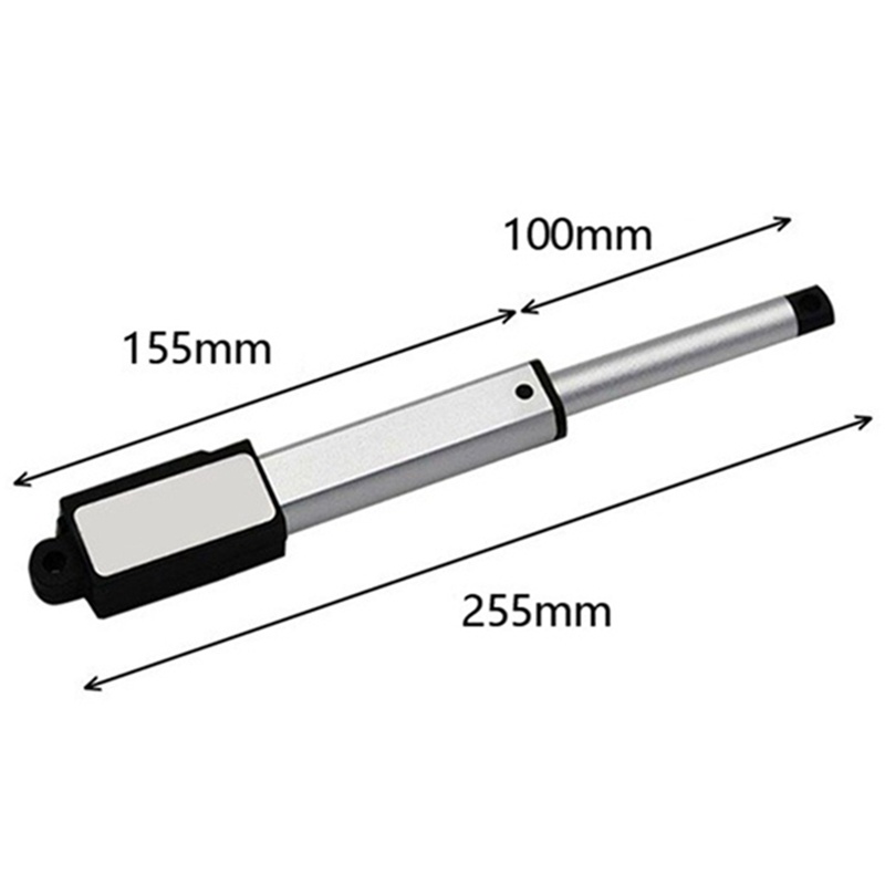 DC 12V Waterproof IP54 Mini Linear Actuator 100 mm Stroke Electric Linear Motor Window Opener 30 mm/S Speed