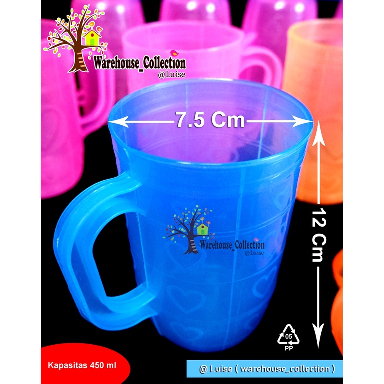 Gelas Plastik Gagang Murah / Gelas Gagang / Gelas Minum Plastik Murah / Gelas 1801