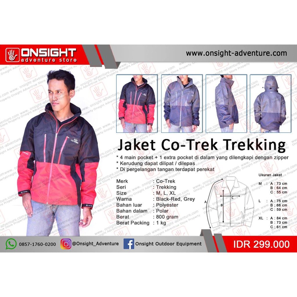 Jaket Gunung Co-Trek Trekking