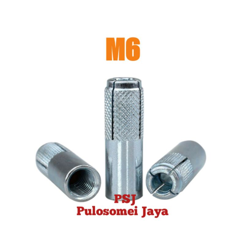 Dynaset M6 / Dinaset M6 / Drop In Anchor M6 Galvanis