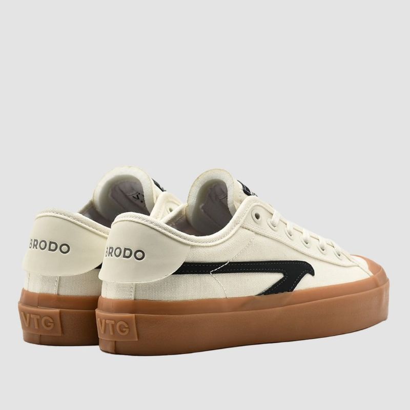 BRODO Active VTG Court Low Natural Black White Original