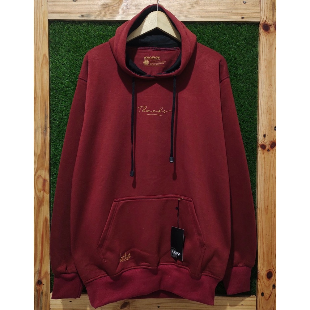 Sweater Hoodie Kachios Jaket Pria Wanita Original Distro Bandung Style Cotton Simple Switer Cowo Cewe Kekinian Bahan Katun Ukuran Oversize M L XL XXL Swieter Hoodie Terbaru 2021 Bisa Bayar Ditempat COD