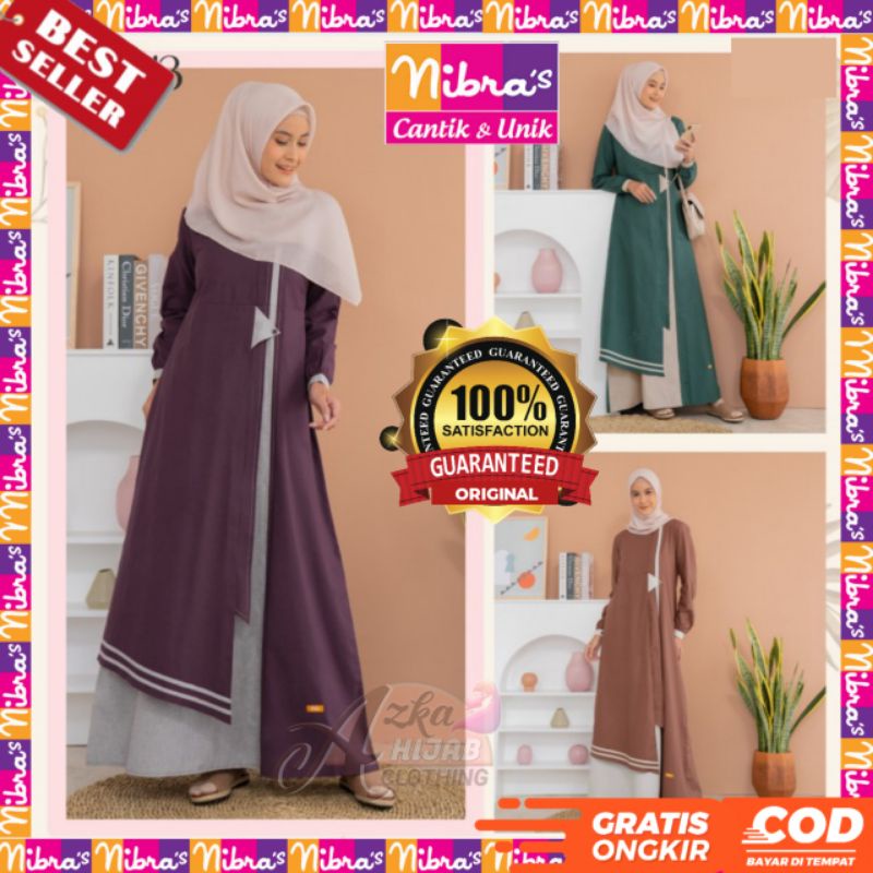 BAJU GAMIS TERBARU 2023 / GAMIS NIBRAS NB B43 / GAMIS SIMPLE ELEGAN / GAMIS MODERN / DRESS CANTIK / 