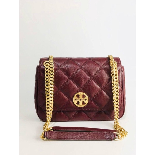 Ready TB Willa Small Shoulder Bag Claret  Size 22x15x7