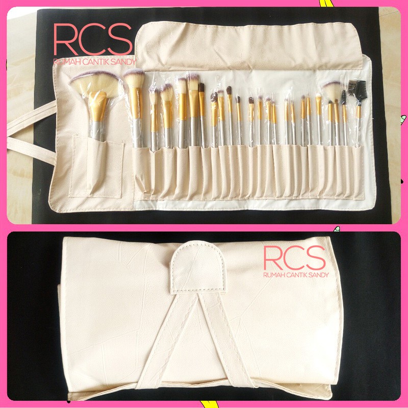 [24 pcs] KOMPLIT ~ SET KUAS MAKEUP PERSIA ~ Kuas Make Up + Pounch Ba