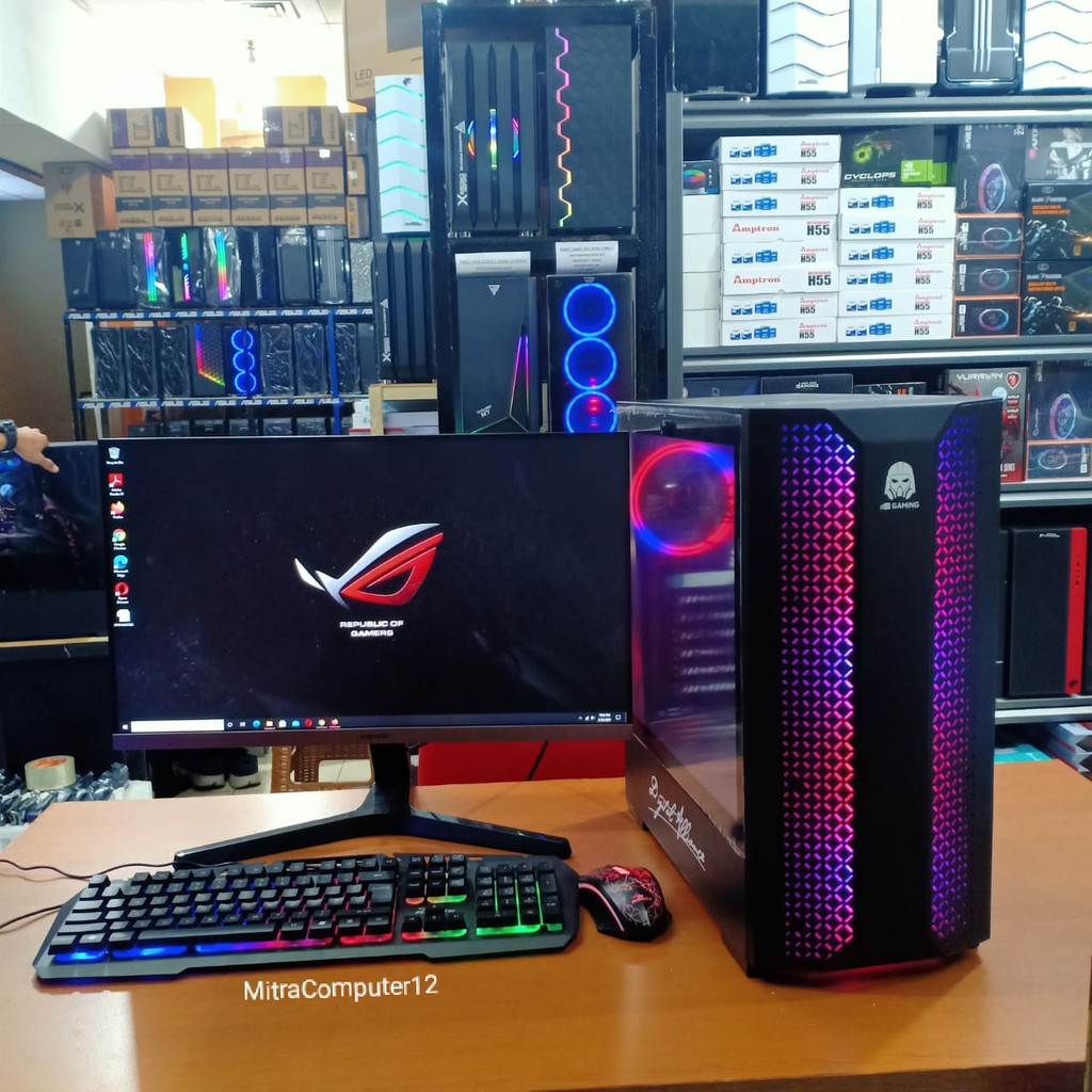 PC GAMING I7 3770 VGA GTX 750TI LED 24 INCH SIAP PAKAI