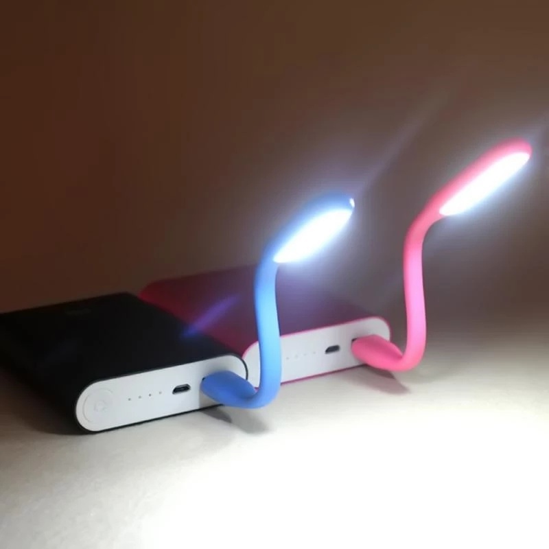 Lampu USB sikat led portable stik lampu powerbank fleksibel untuk  belajar baca penerang saat mati lampu emergency lamp NBLS