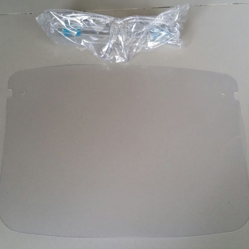 faceshield anti fog, anti virus, gagang kacamata