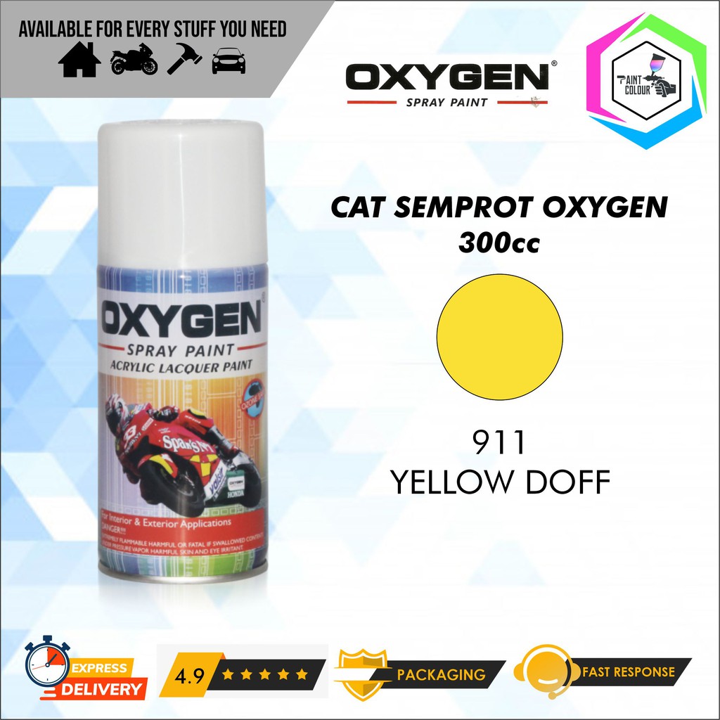 Cat Semprot / Pylox OXYGEN - 911  Yellow Doff