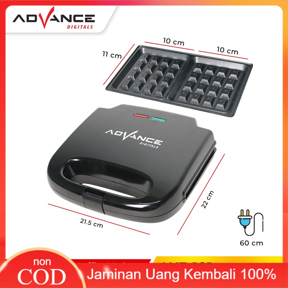 Jual H0MART WAFFLE MAKER 100 Ori ADVANCE 2 LAPIS WAFFLE MAKER