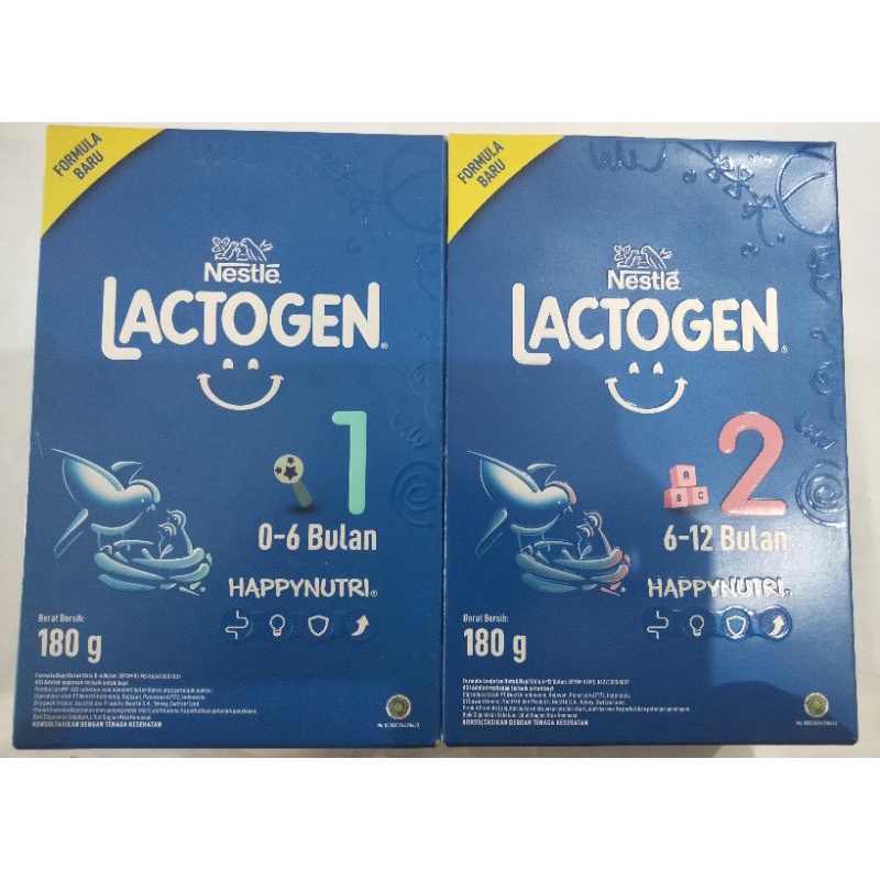 Lactogen 1 (0-6 bulan) & 2 ( 6-12 bulan ) 180gram