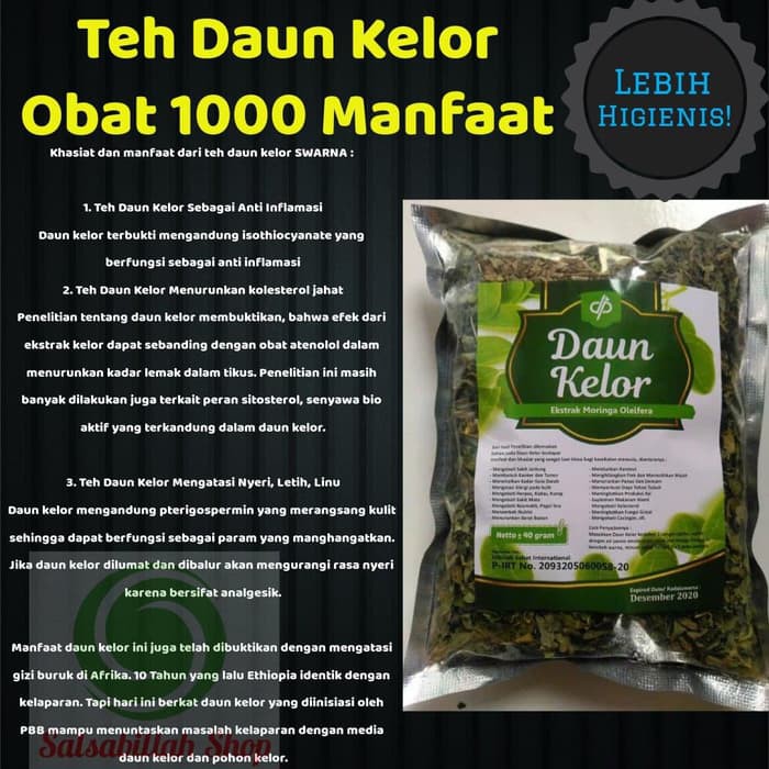 

ASLI Teh Seduh / Curah Daun Kelor 1000 Manfaat bagi Tubuh