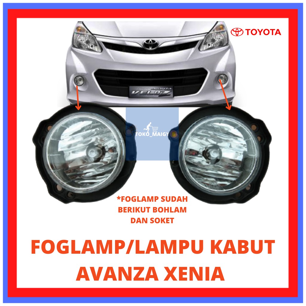 Lampu kabut foglamp all new avanza xenia 2012 2018/foglamp avanza foglamp
