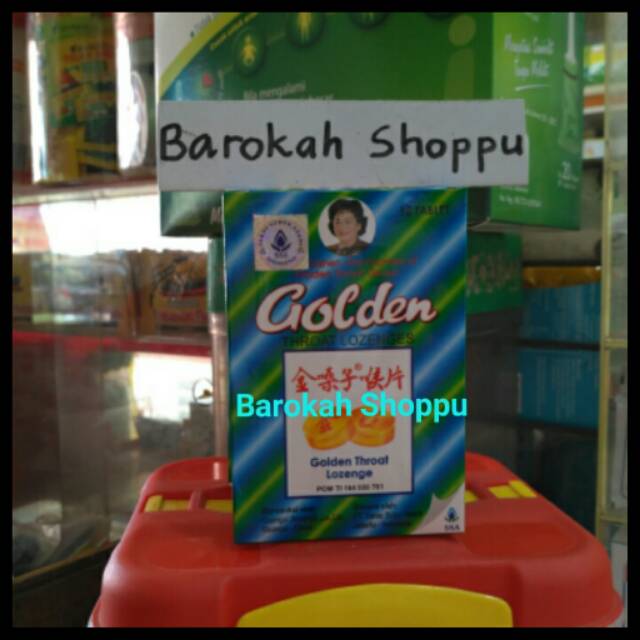 Golden Throat lozenge - Obat Permen hisap Sakit Tenggorokan Herbal China