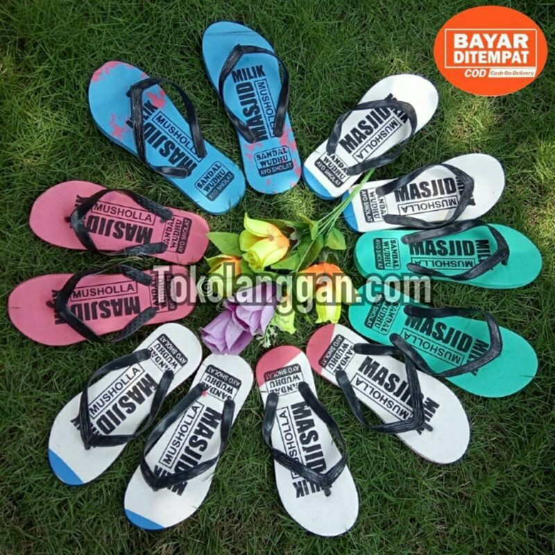 SANDAL WUDHU, SANDAL MASJID, SANDAL MUSHOLA, SANDAL WAKAF Harga Grosir Termurah 10 - 20 Pasang