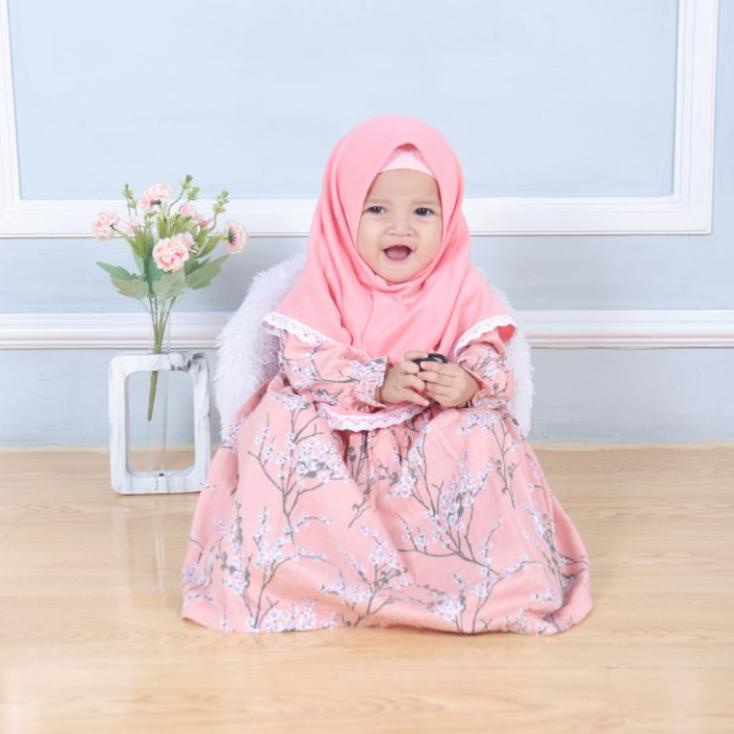 Gamis Anak baby perempuan katun jepang Gamis bayi couple ibu dan anak –PLB.19My22ᶻ