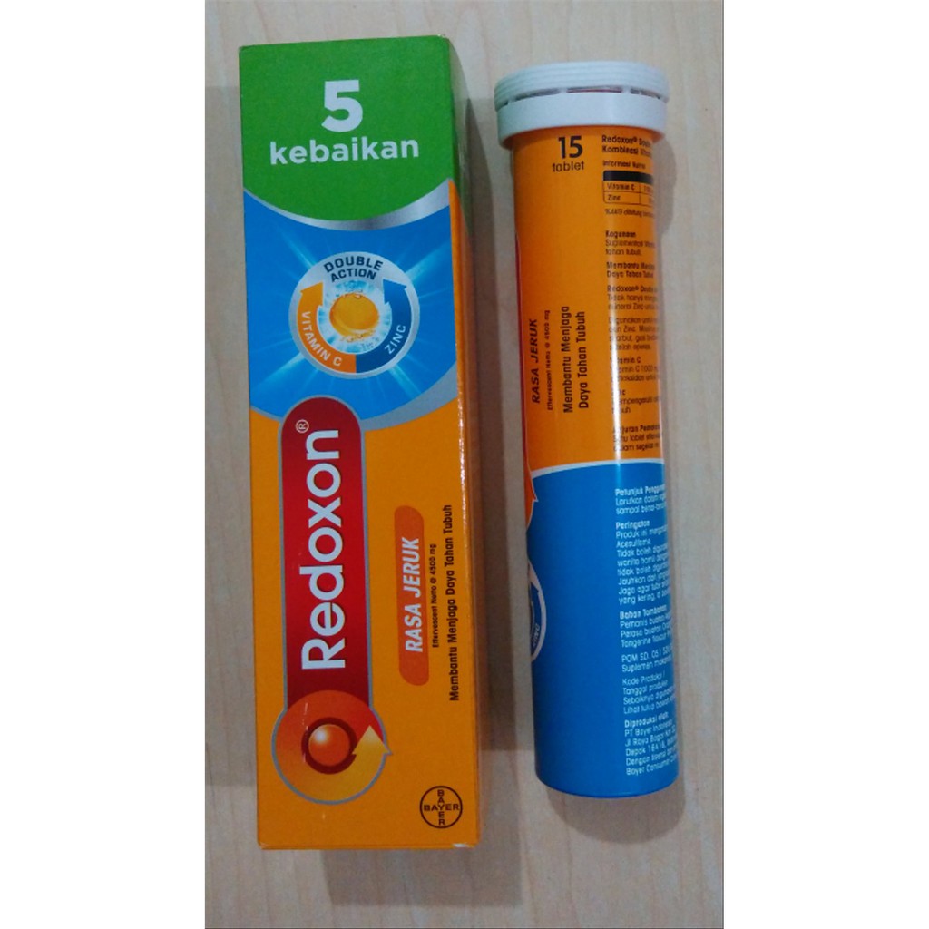 15 Pcs Redoxon Vitamin C Effervescent Shopee Indonesia