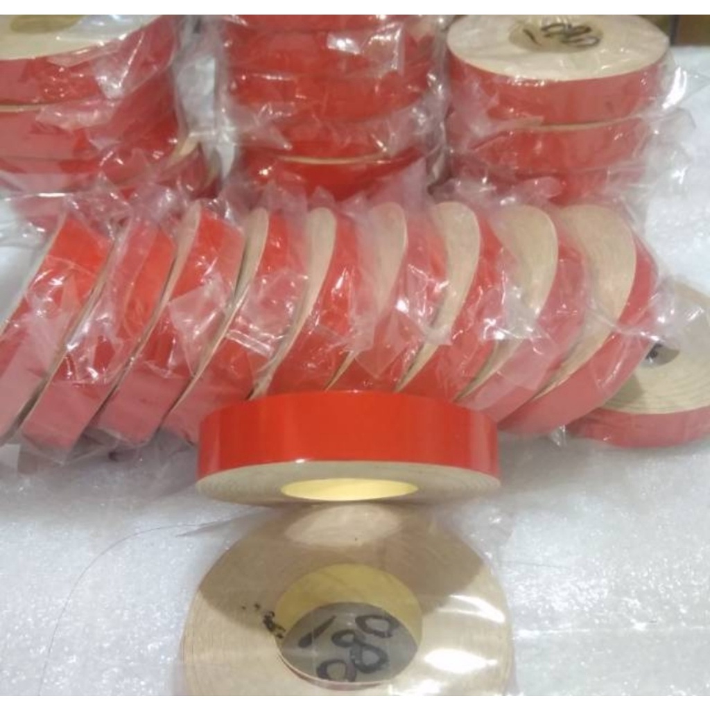 Stiker List Velg Motor Merah lebar 1 cm panjang 5m