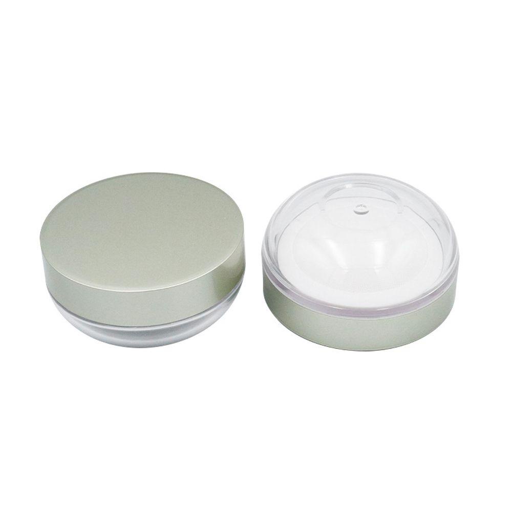 【 ELEGANT 】 Loose Powder Pot Excellent Compact Clear Powdery Cake Box Sifter Round Packing Container Mirror With Puff Travel Makeup Jar