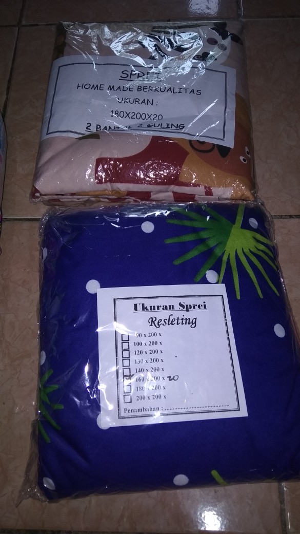 Sprei Resleting/sarung Kasur (pre Order)
