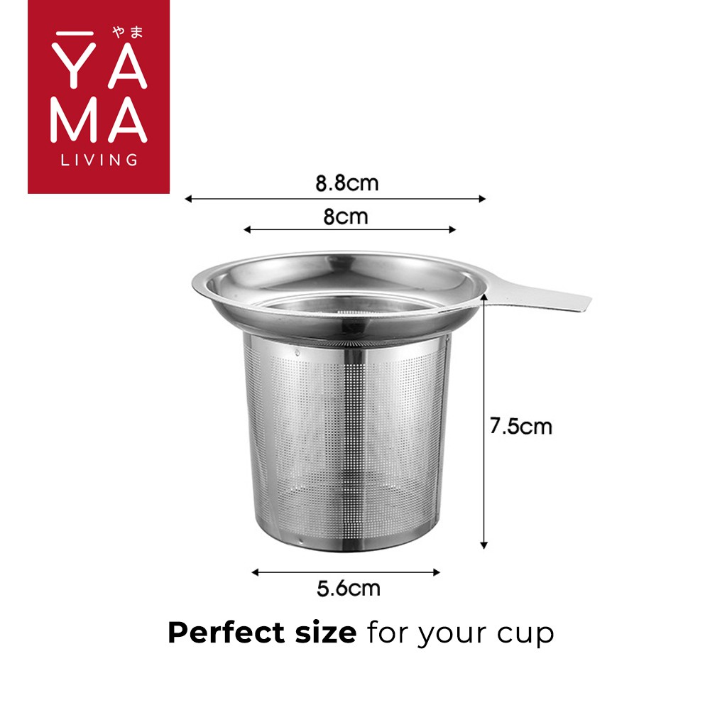 YAMA NOJI Tea Infuser Strainer Saringan Teh Kopi Penyeduh Stainless Steel Metal Filter