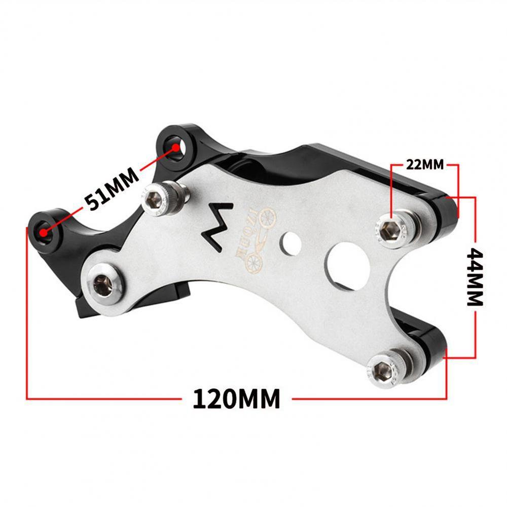 Rebuy Adaptor Rem Cakram Logam Tahan Debu Perbaikan Sepeda Hidrolik Praktis No Disc Brake Fixed Seat Brake Caliper Bracket Konverter Rem Belakang Dudukan Holder Konverter Rem Bersepeda