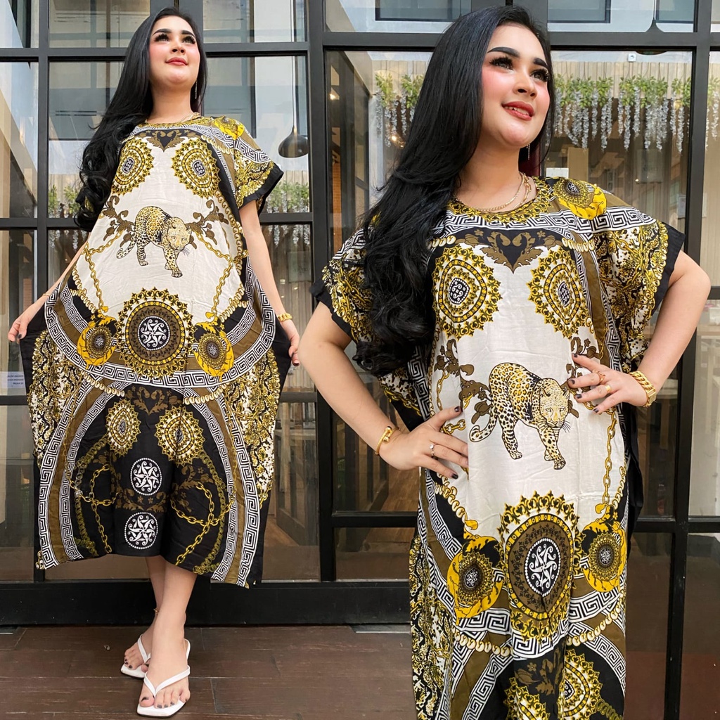 Daster new motif fashion wanita brand leopard