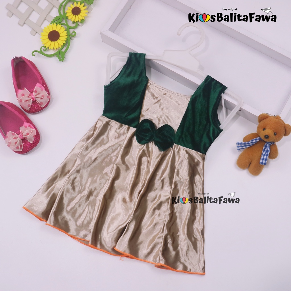 (0-6 Bulan) Dress Clairine Blurdru New Born / Dres Anak Perempuan Pakaian Bayi Yukensi Baju Motif