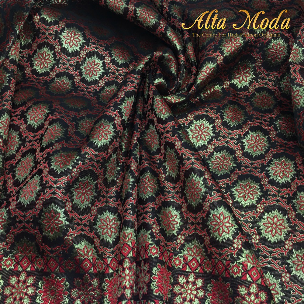 

Alta Moda Kain Jacquard Lurex Motif Songket Bunga Bintang -Merah (1M)