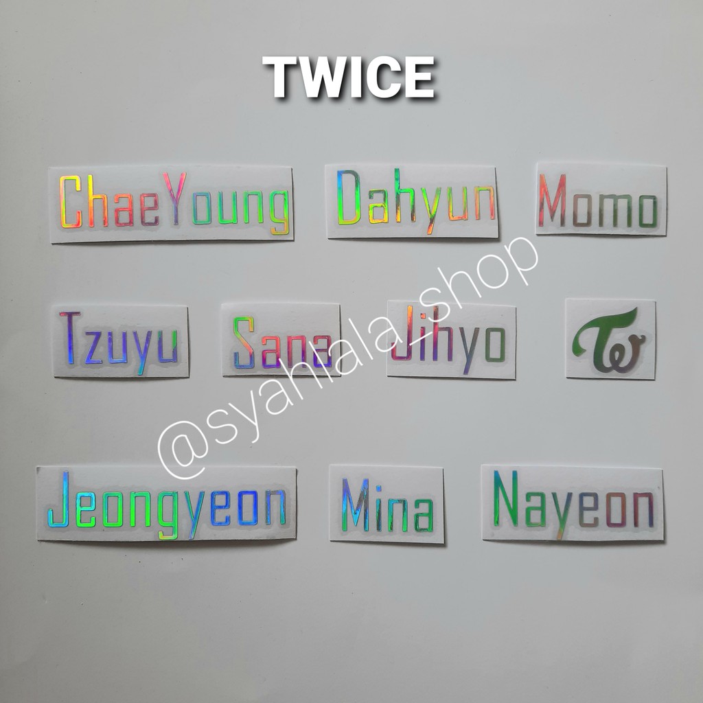 STIKER HOLOGRAM TWICE KPOP STIKER HOLO TWICE