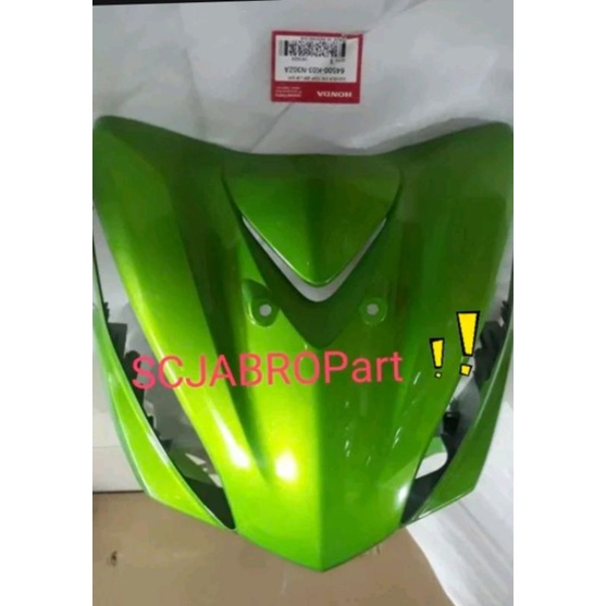 COVER FRONT TOP GREEN HONDA REVO FI..64500 K03 N30ZA...ORI AHM