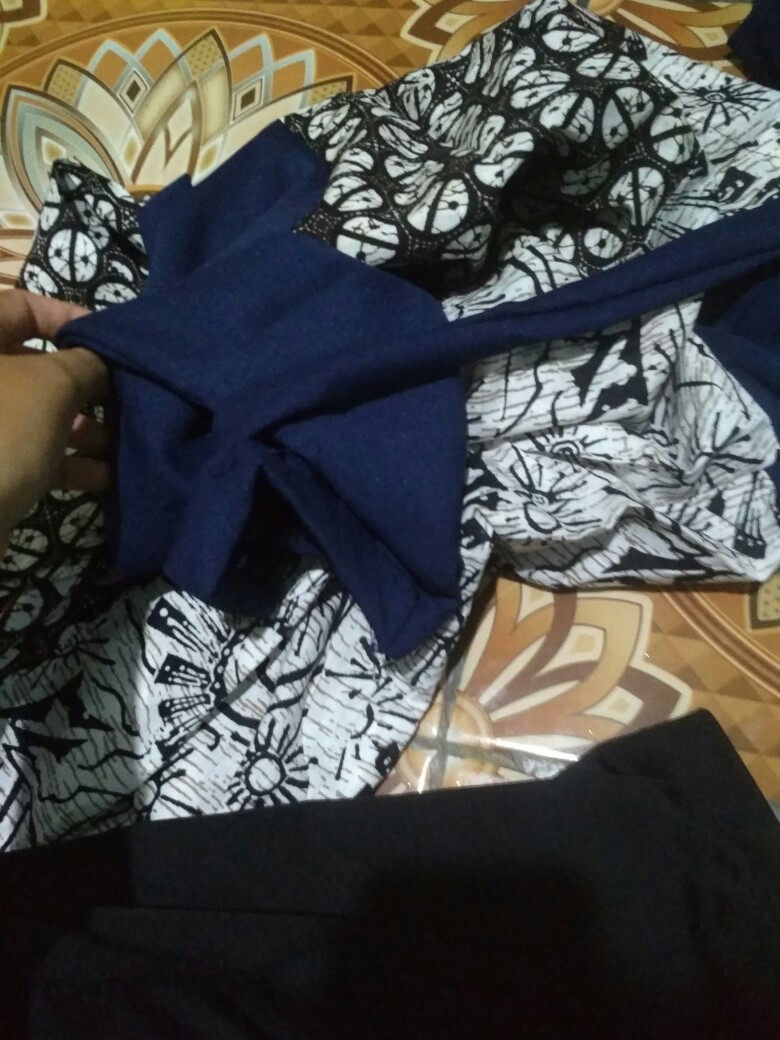 Tey-17 Batik Wanita Asj Sa Hrb026 Kenongo Kemeja Tosca Pendek