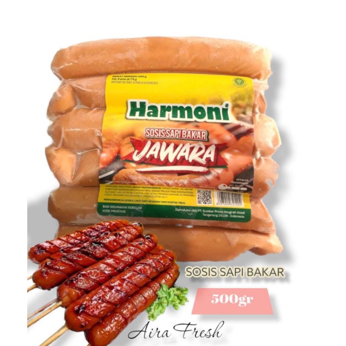

Harmoni Jawara Sosbak Sapi Jumbo 6s 500Gram Sosis Sapi Bakar Harmoni