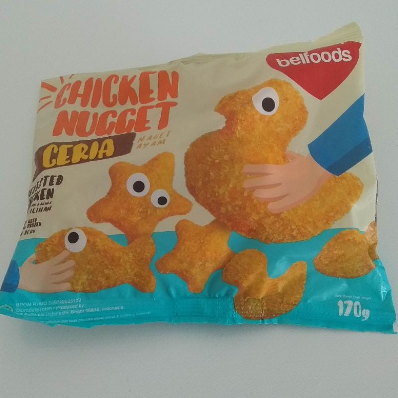 

Belfoods nugget ceria / nugget favorite / enak / nugget bintang bebek bulan