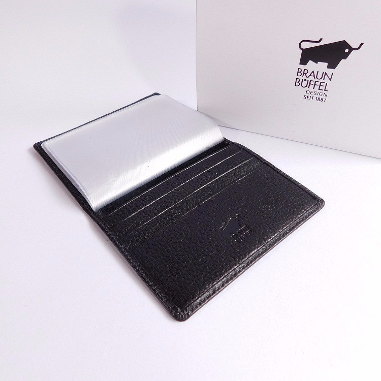 DOMPET KARTU CARD HOLDER KULIT ASLI IMPORT BRANDED BRAUN 