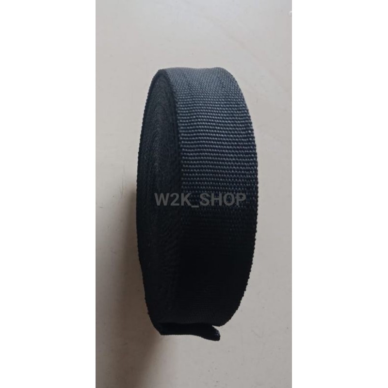 WEBBING POLYESTER 1 ROLL TEBAL 2,5 MM LEBAR 2,5 CM LEMBUT BERKUALITAS