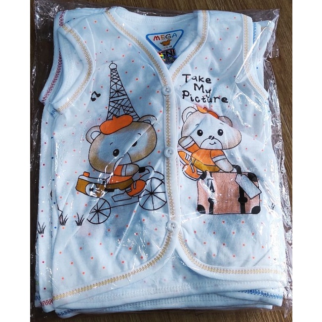 Baju bayi lengan buntung-baju bayi murah-baju bayi (mega baby)