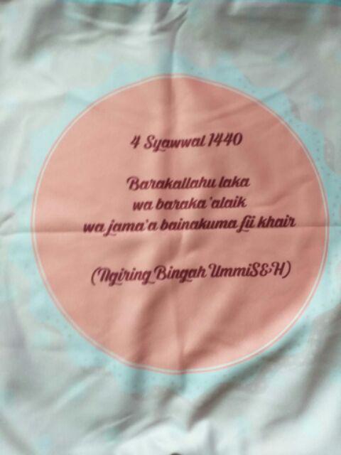 Bantal Custom Wedding Hijab Syari Mewah
