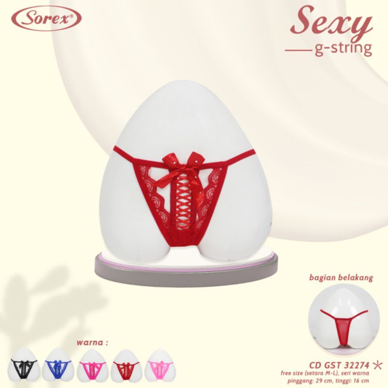 Sorex Celana Dalam Wanita Renda Semi Tranparan CD Gistring Sorex