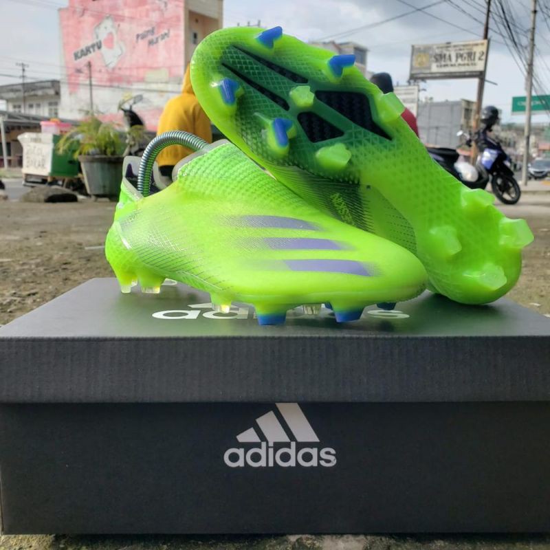 Sepatu Bola Adidas X Ghosted+ FG - Signal Green
