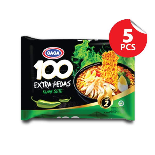 

Gaga Mie Instant 100 Extra Pedas Kuah Soto 75g