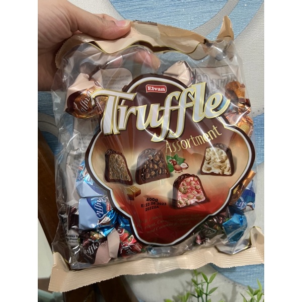 

COKLAT TRUFFEL TURKI MIXKEMASAN 400GR||COKLAT TURKI