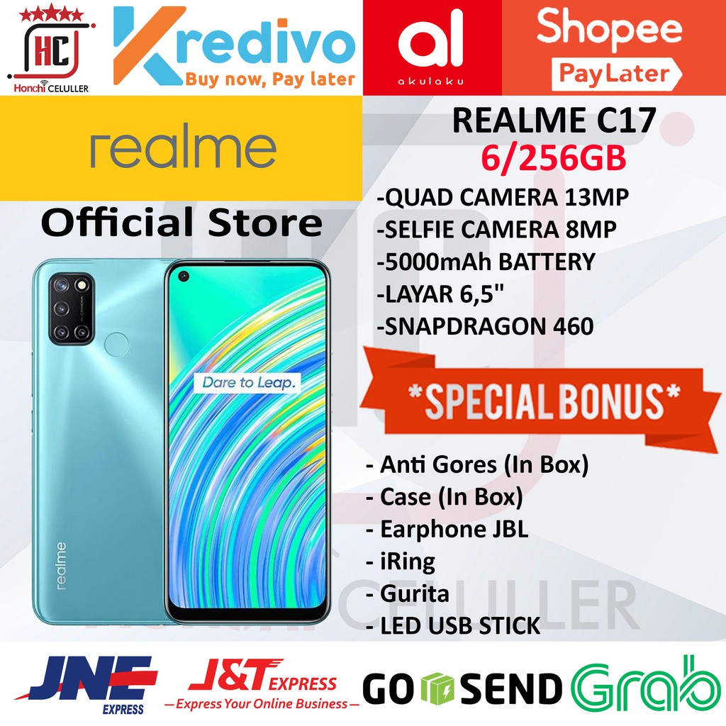 REALME C17 6/256GB GARANSI RESMI REALME INDONESIA ORIGINAL FULL BONUS