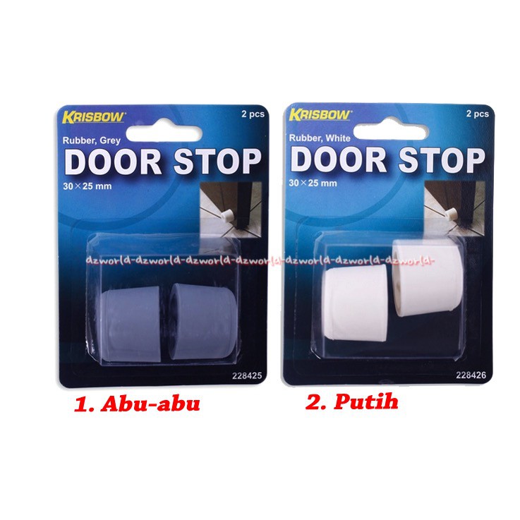 Krisbow Door Stop Karet Penahan Pintu Karet Peredam Pintu Putih Pengaman Pintu Belakang Pintu