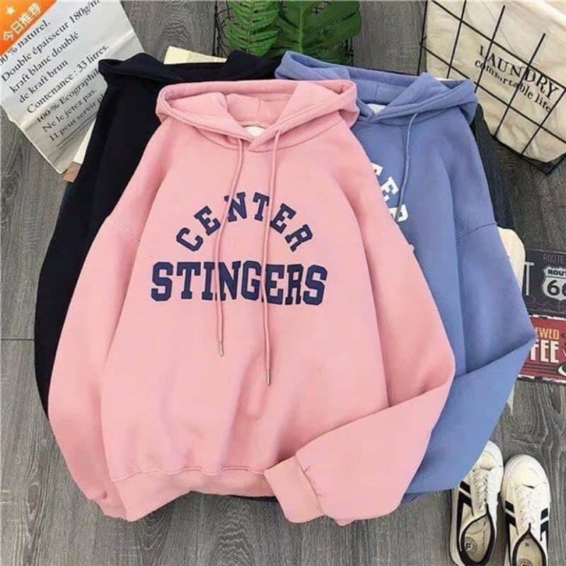 S - XXXXXL(6XL) Hoodie Beige Korean Style CENTER STINGERS BIGSIZE Hip Hop Style Jaket Oversized Sweater Wanita Pira Jumbo 6XL 5XL 4XL 3XL 2XL XL L M S