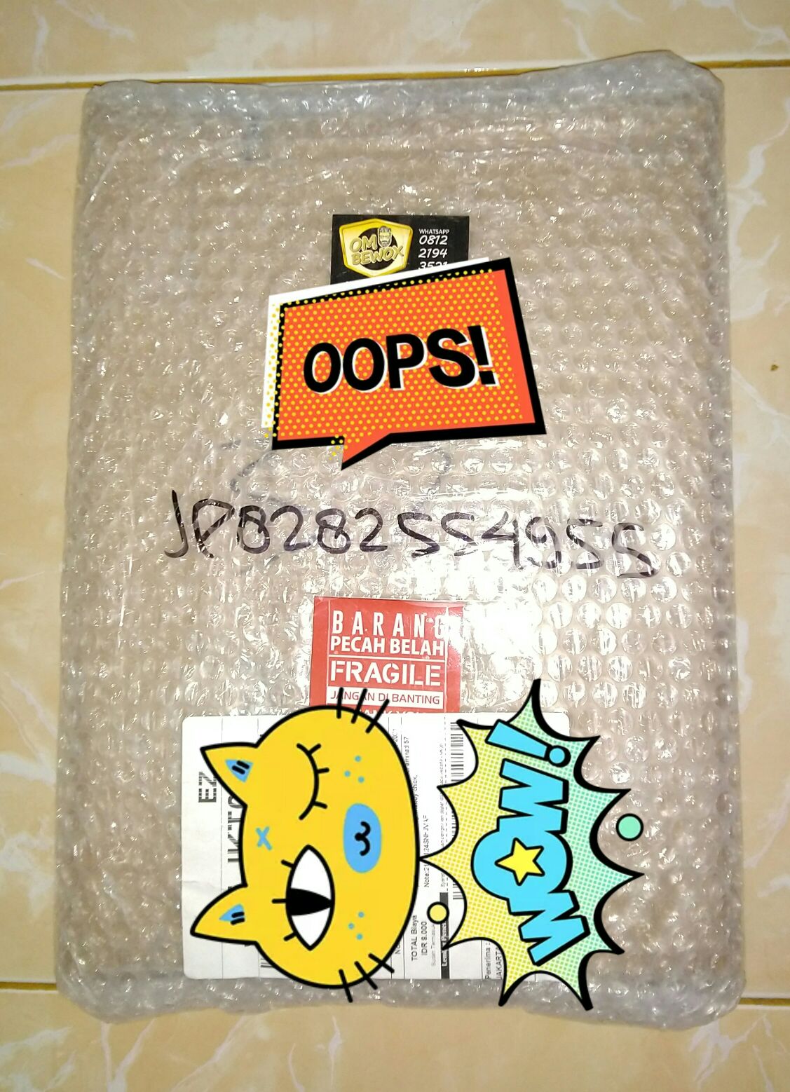 Kaligrafi Allah & Muhammad 57 Poster Pajangan Dinding Shabby Chick