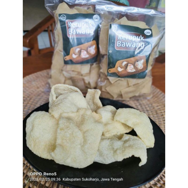 

kerupuk homemade rasa bawang