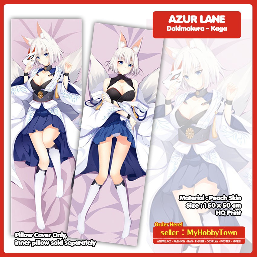 Sarung Bantal Anime Dakimakura Azur Lane : Kaga