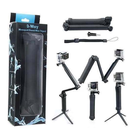 3 WAY MONOPOD / STAND / MINI TRIPOD BERKUALITAS TINGGI KUAT DAN TAHAN LAMA LAGI DISKON BESAR-BESARAN