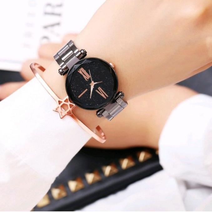 「HOT SALE」 Jam Tangan Dior Rantai Krepyak Stenlis Fashion Wanita Trendy Terbaru dan terlaris/【Origin